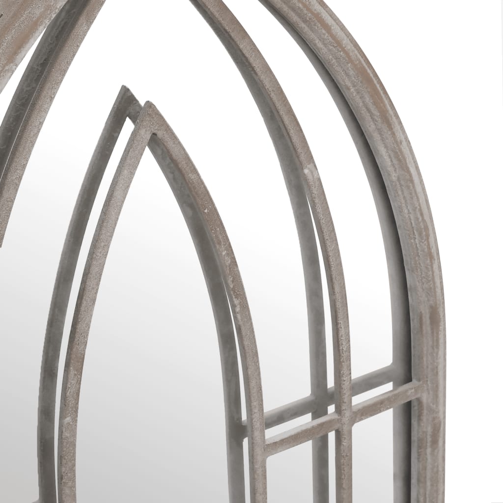 Garden Mirror Sand 70x30 cm Iron for Outdoor Use