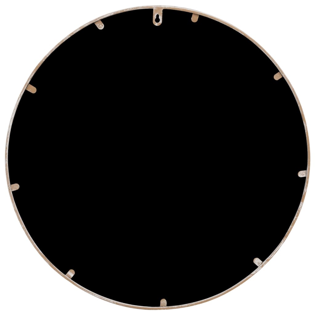 Garden Mirror Sand 40x3 cm Iron Round for Outdoor Use