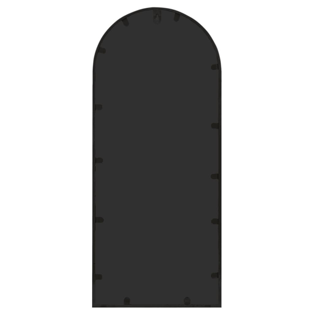 Garden Mirror | Black | Iron, Glass | 100x45 cm | Decorative Inlays