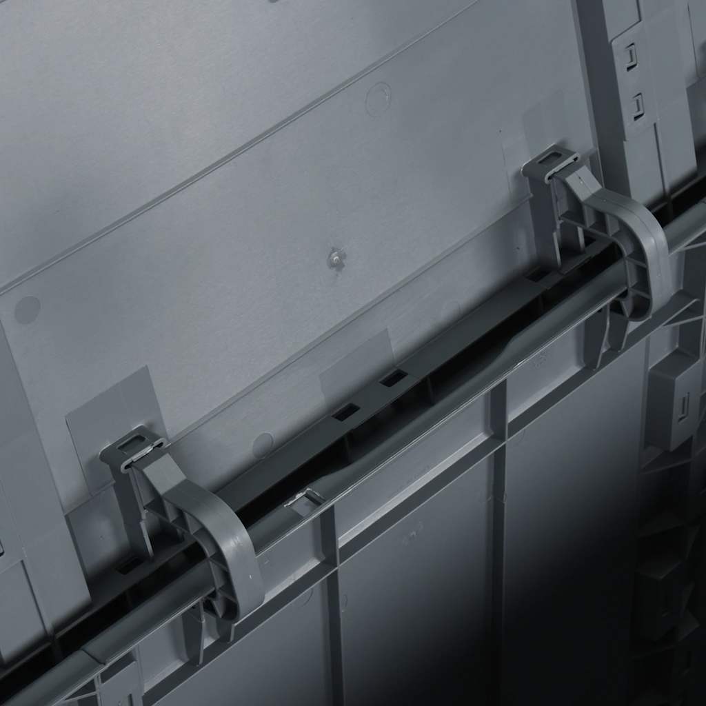 Storage Box | Grey | Polypropylene | Large | Modern | Lightweight