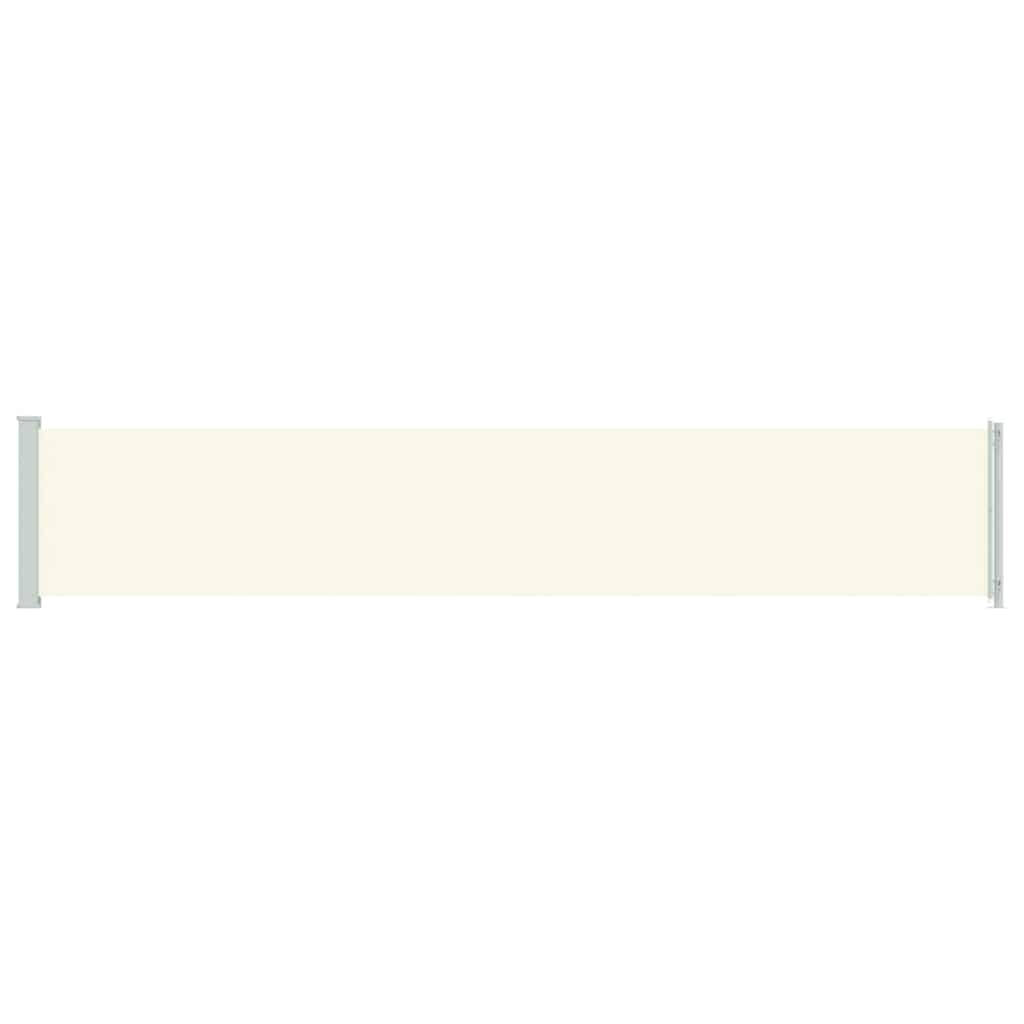 Patio Retractable Side Awning 117x614 cm Cream