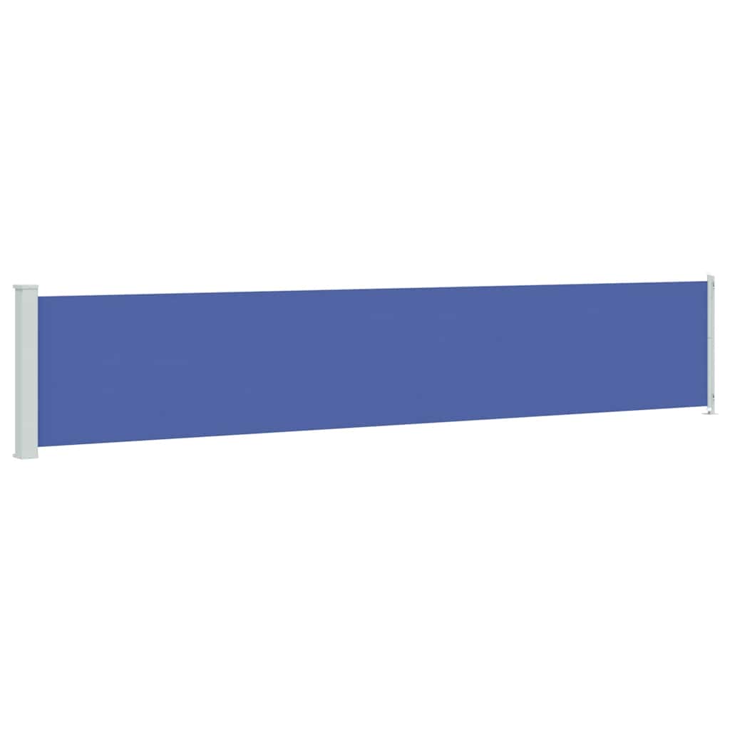 Patio Retractable Side Awning 117x600 cm Blue