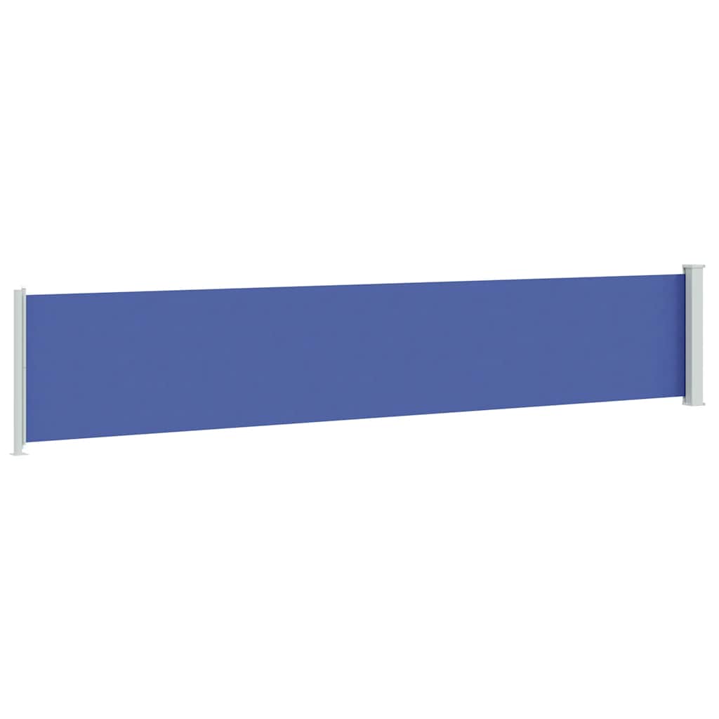 Patio Retractable Side Awning 117x600 cm Blue
