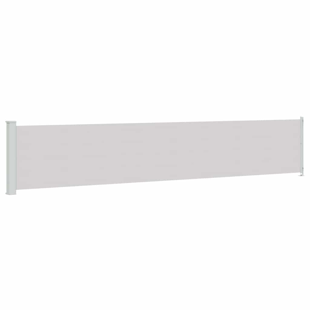 Patio Retractable Side Awning 117x600 cm Grey