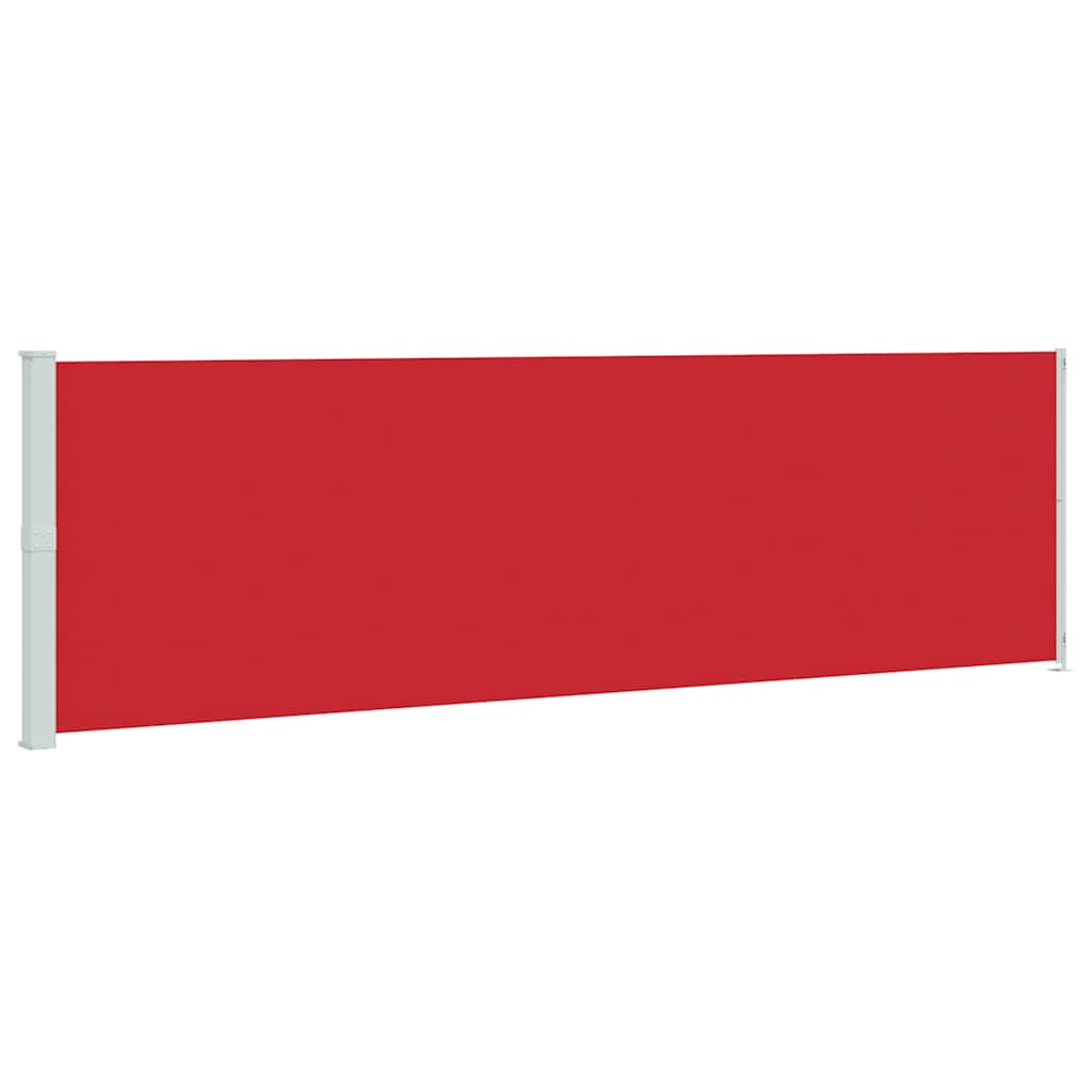 317967 vidaXL Patio Retractable Side Awning 180x600 cm Red