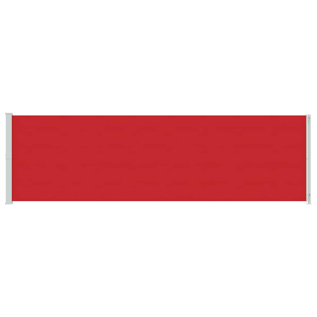 317967 vidaXL Patio Retractable Side Awning 180x600 cm Red
