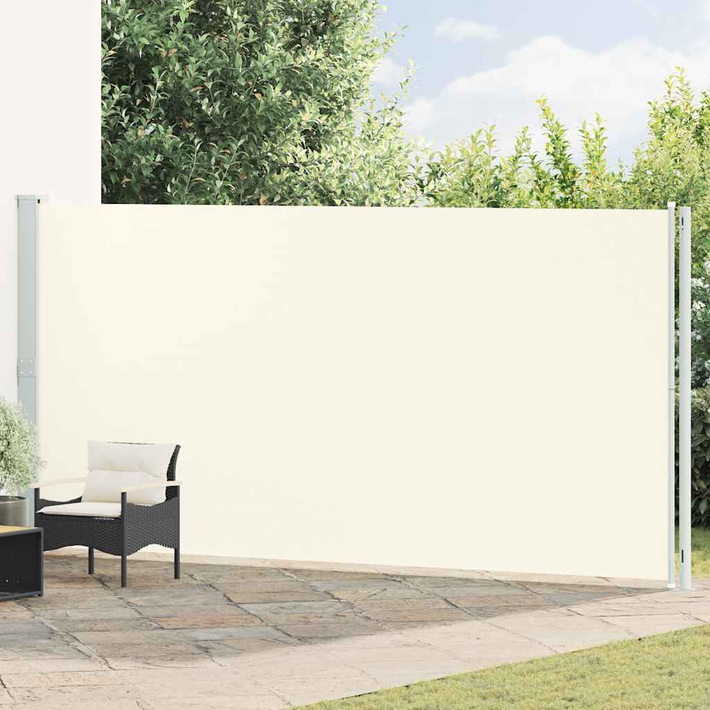 Patio Retractable Side Awning 200x600 cm Cream