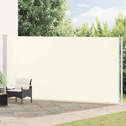Patio Retractable Side Awning 200x600 cm Cream