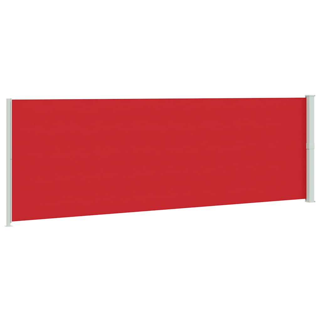 Patio Retractable Side Awning 200x600 cm Red