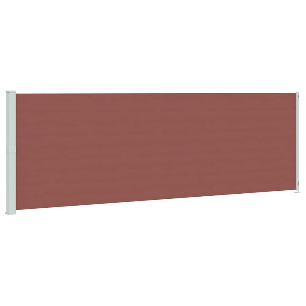 Patio Retractable Side Awning 200x600 cm Brown