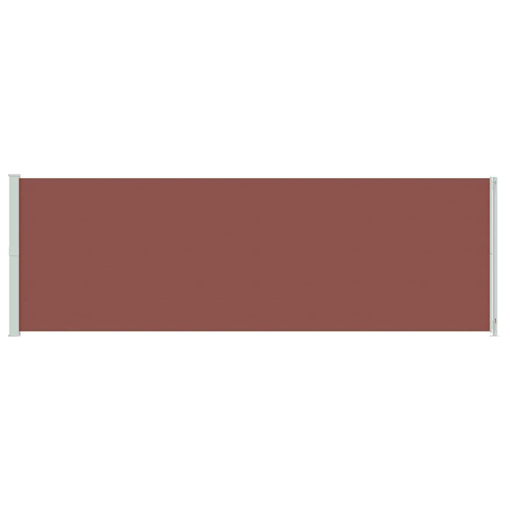 Patio Retractable Side Awning 200x600 cm Brown
