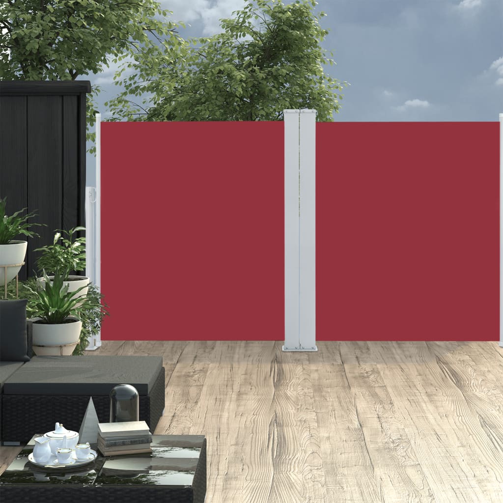 Uittrekbare Zijluifel Rood 140x600 cm