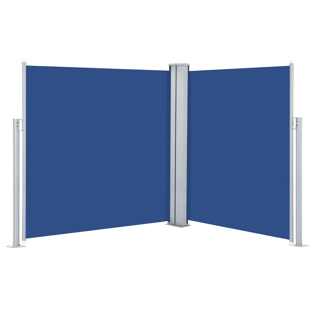 vidaXL Retractable Side Awning Blue 160x600 cm