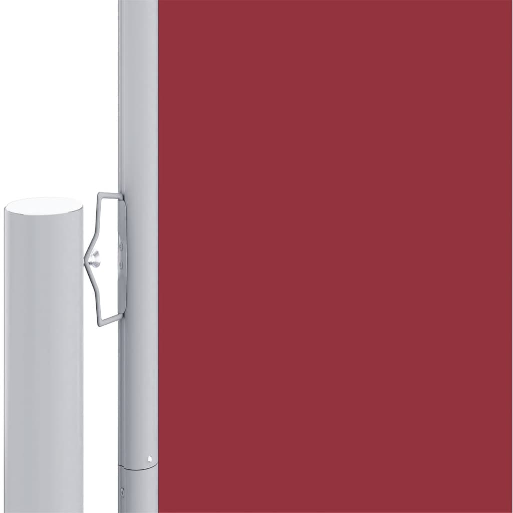 Auvent latéral rétractable Rouge 200x600 cm