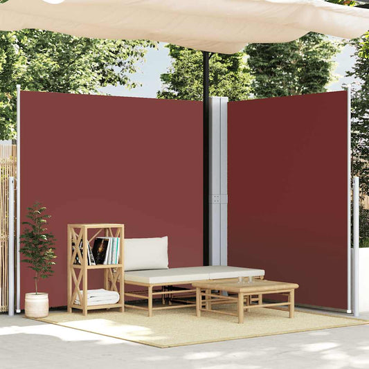 Retractable Side Awning Brown 220x600 cm