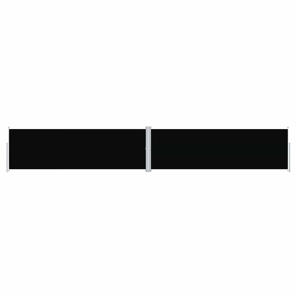 Retractable Side Awning Black 160x1000 cm