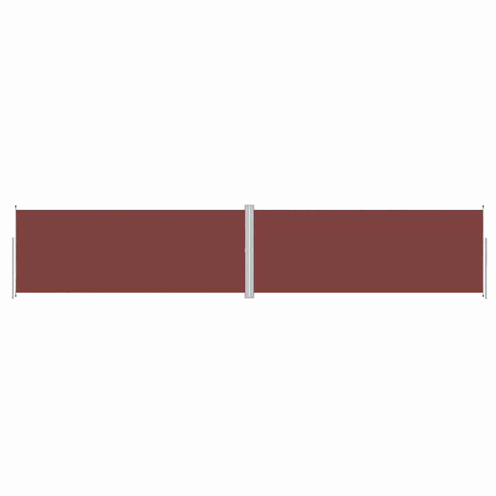 Retractable Side Awning Brown 200x1000 cm