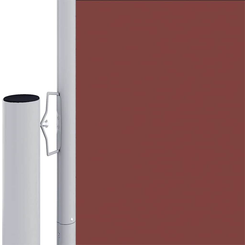 Retractable Side Awning Brown 200x1000 cm
