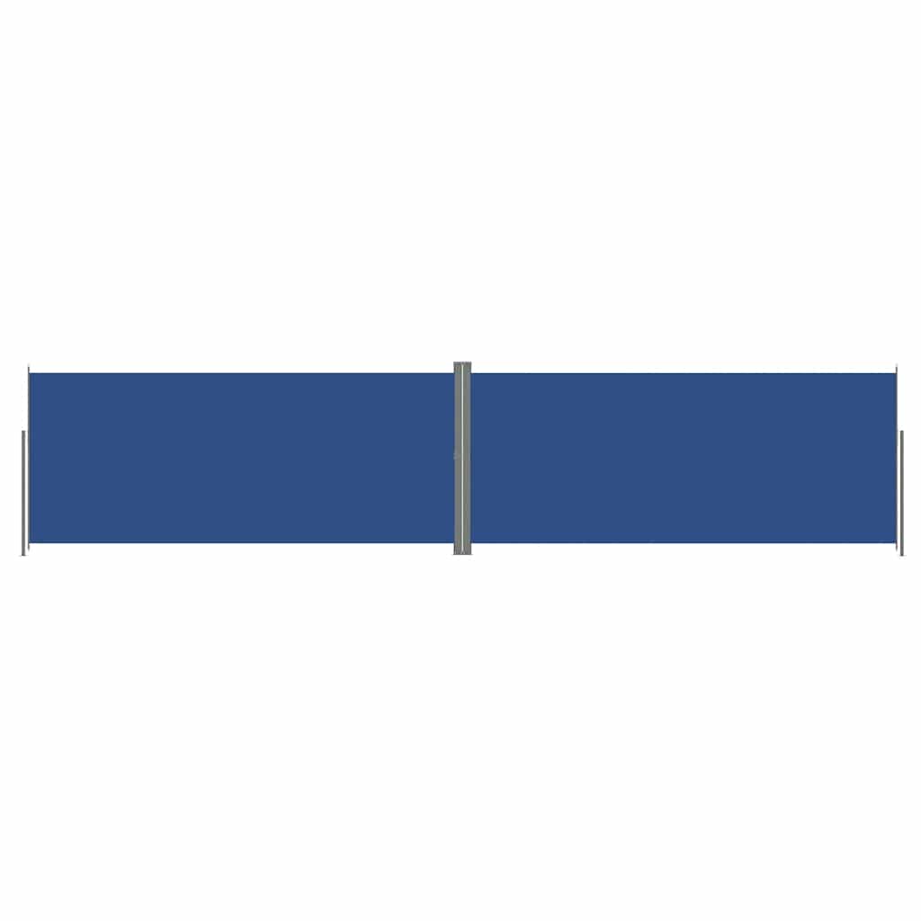 Retractable Side Awning Blue 220x1000 cm
