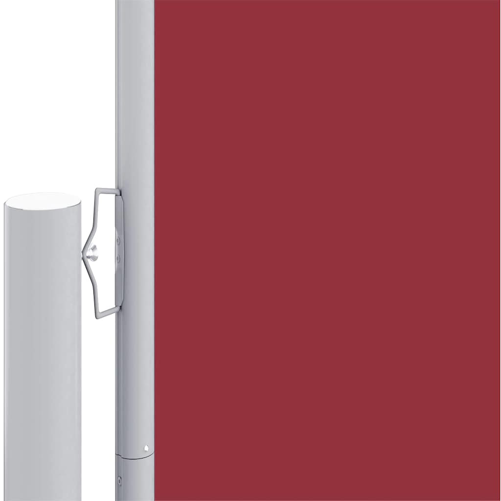 Retractable Side Awning Red 117x1200 cm