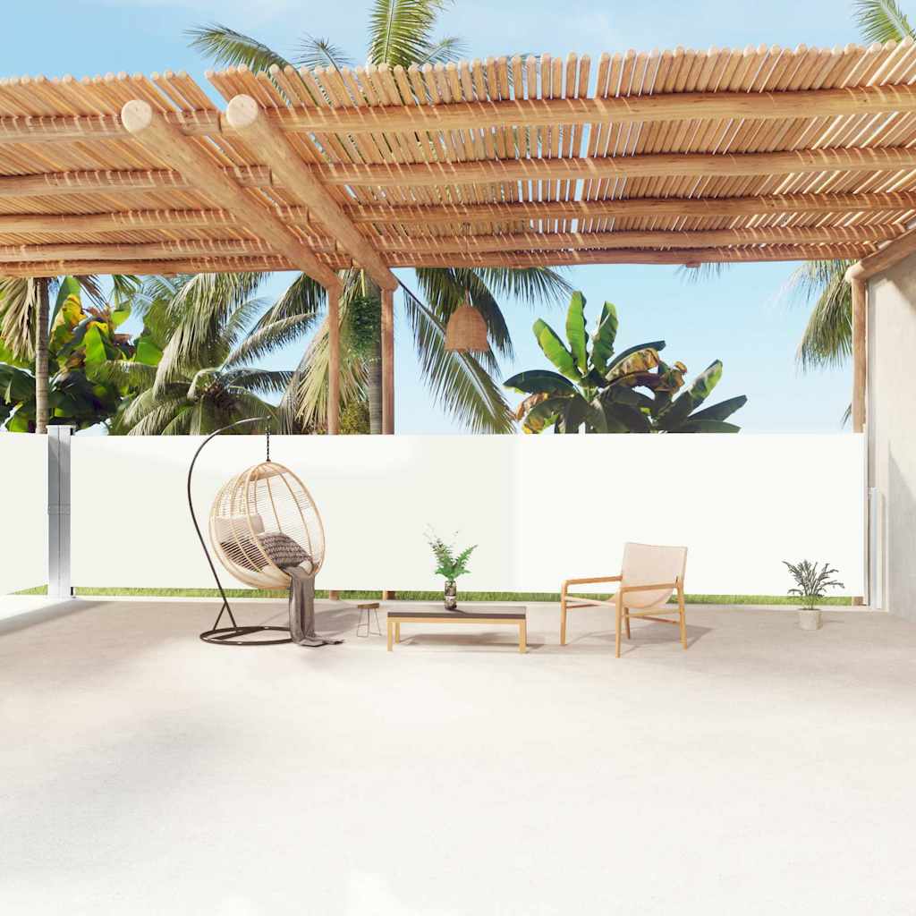 Retractable Side Awning Cream 160x1200 cm