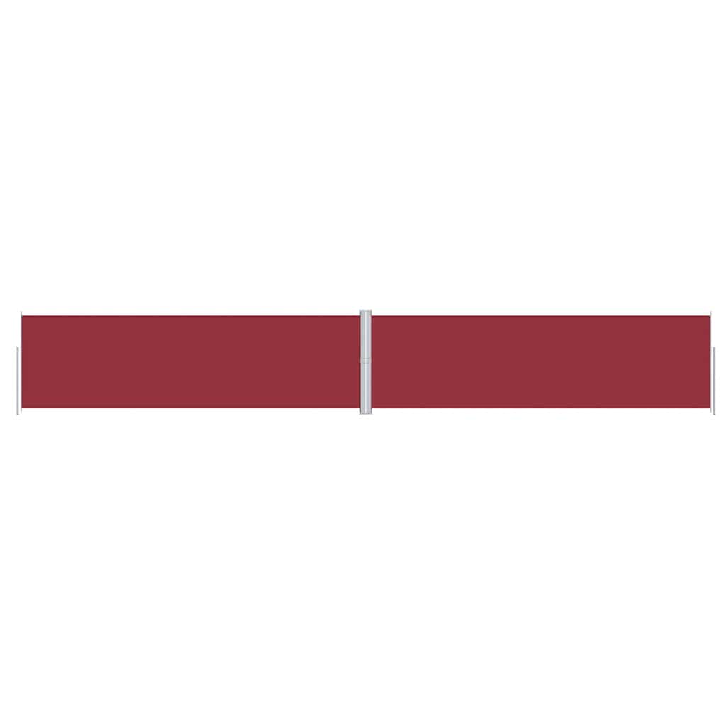 Retractable Side Awning Red 180x1200 cm