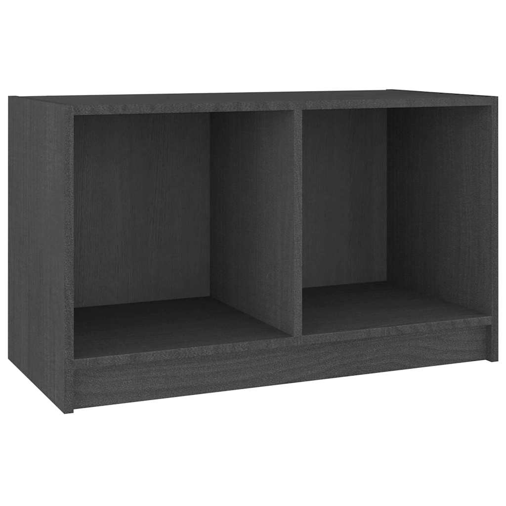 TV Cabinet Grey 70x33x42 cm Solid Wood Pine