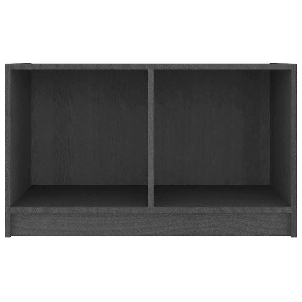 TV Cabinet Grey 70x33x42 cm Solid Wood Pine