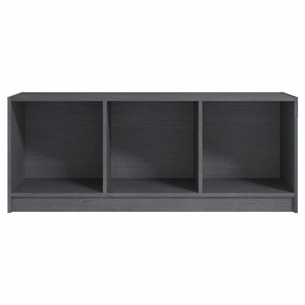 809962 vidaXL TV Cabinet Grey 104x33x41 cm Solid Wood Pine