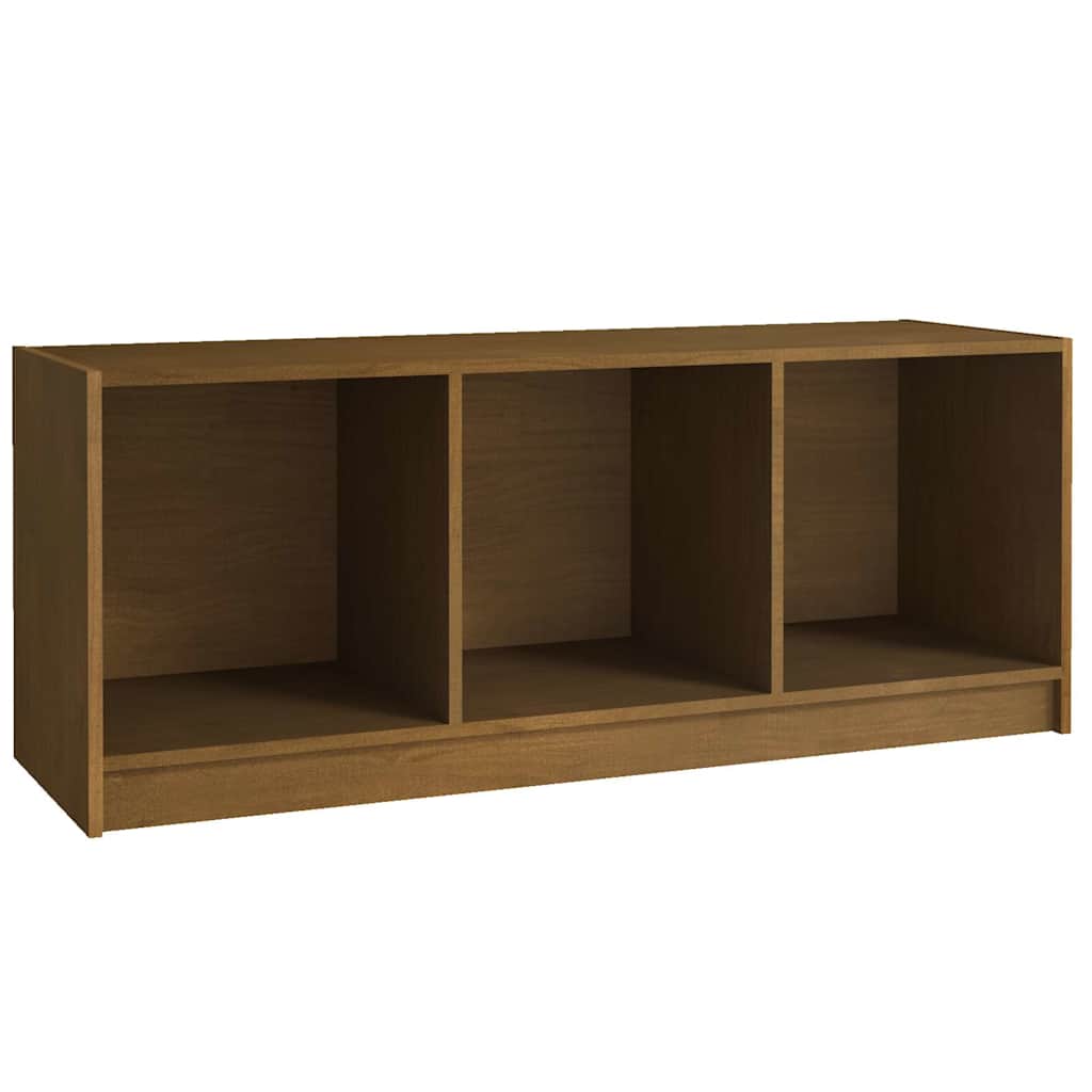 809963 vidaXL TV Cabinet Honey Brown 104x33x41 cm Solid Wood Pine