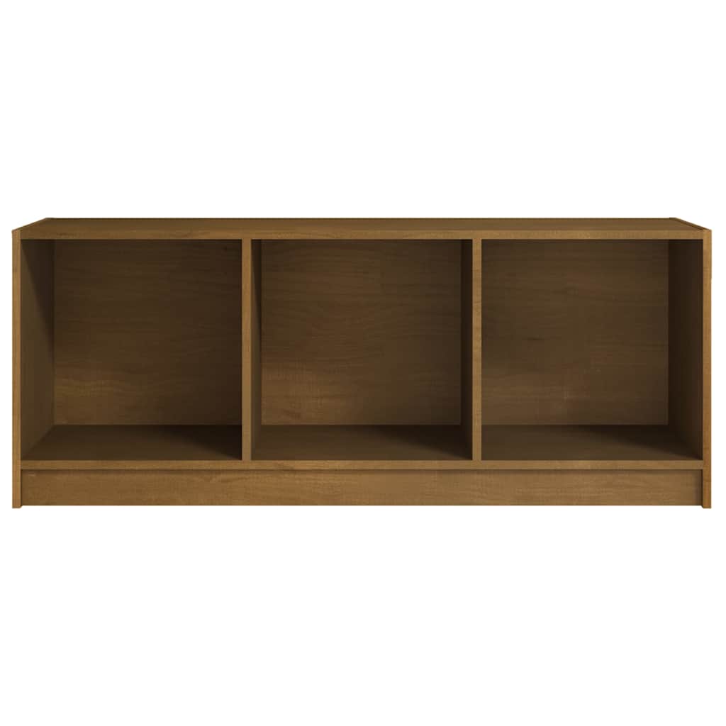 809963 vidaXL TV Cabinet Honey Brown 104x33x41 cm Solid Wood Pine