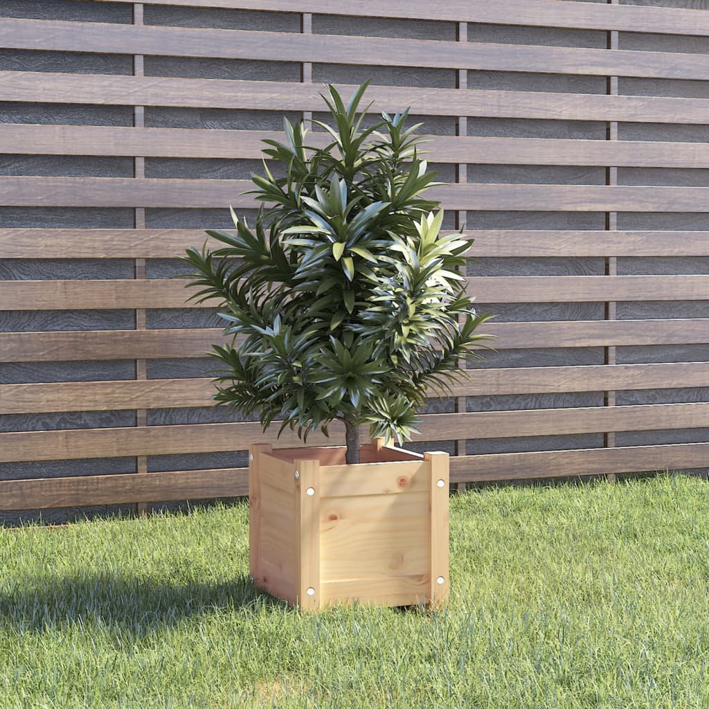 vidaXL Garden Planters 2 pcs 31x31x31 cm Solid Pinewood