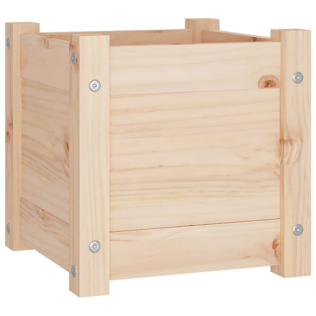 vidaXL Garden Planters 2 pcs 31x31x31 cm Solid Pinewood