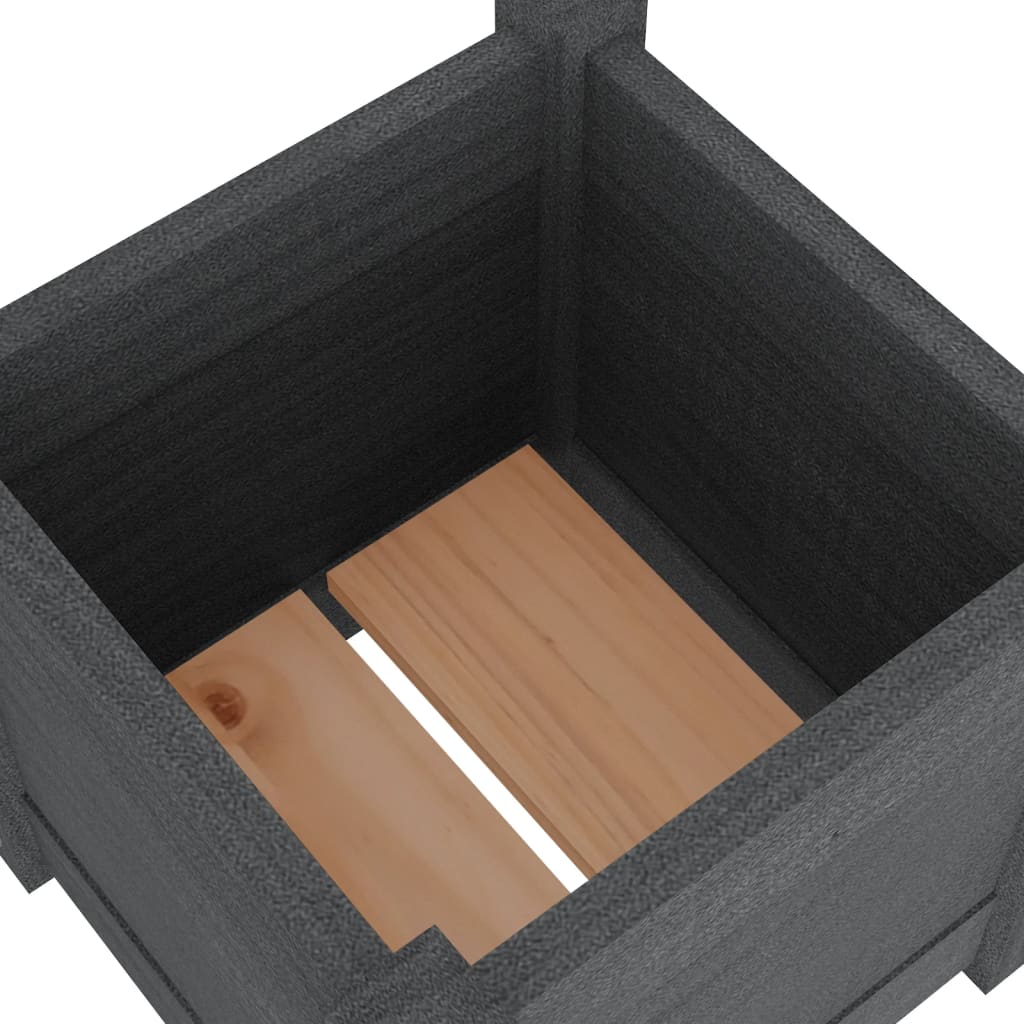 vidaXL Garden Planter Grey 31x31x31 cm Solid Pinewood