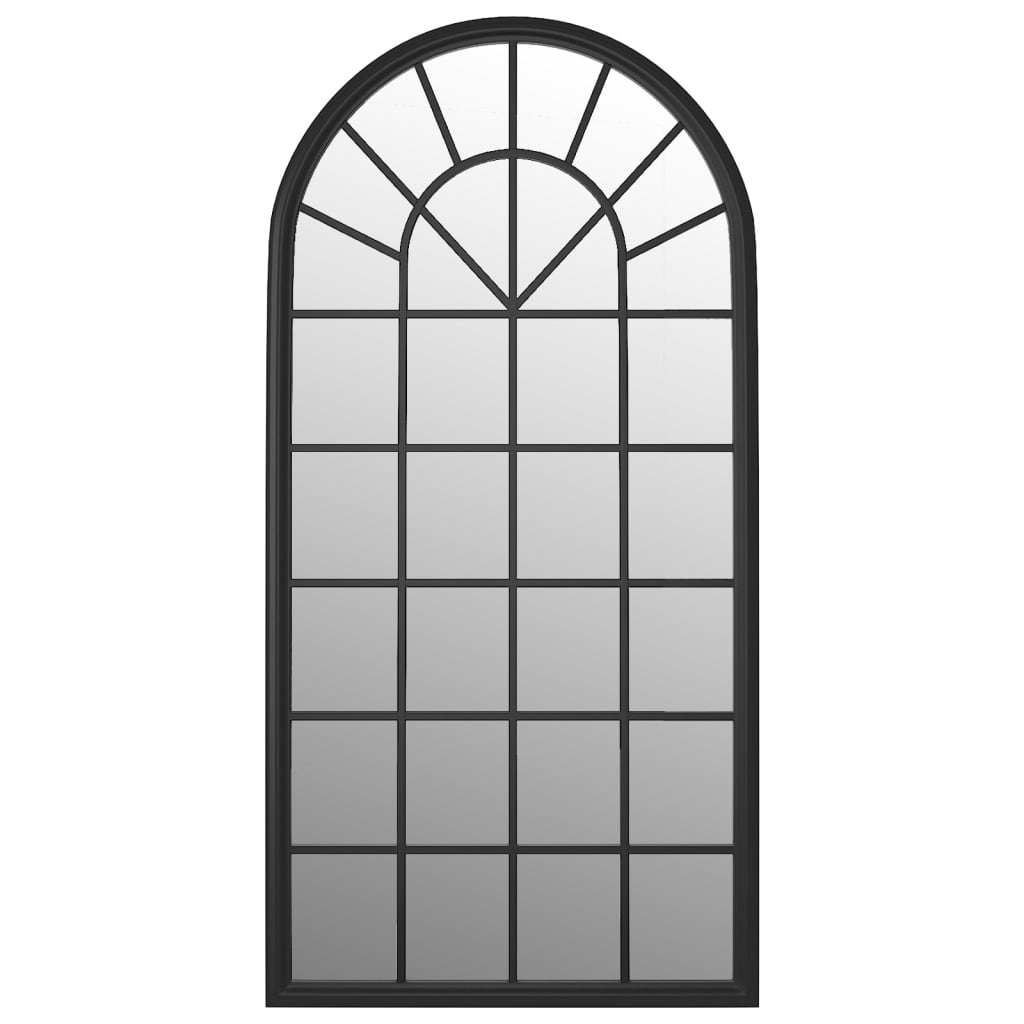 Mirror Black 90x45 cm Iron for Indoor Use