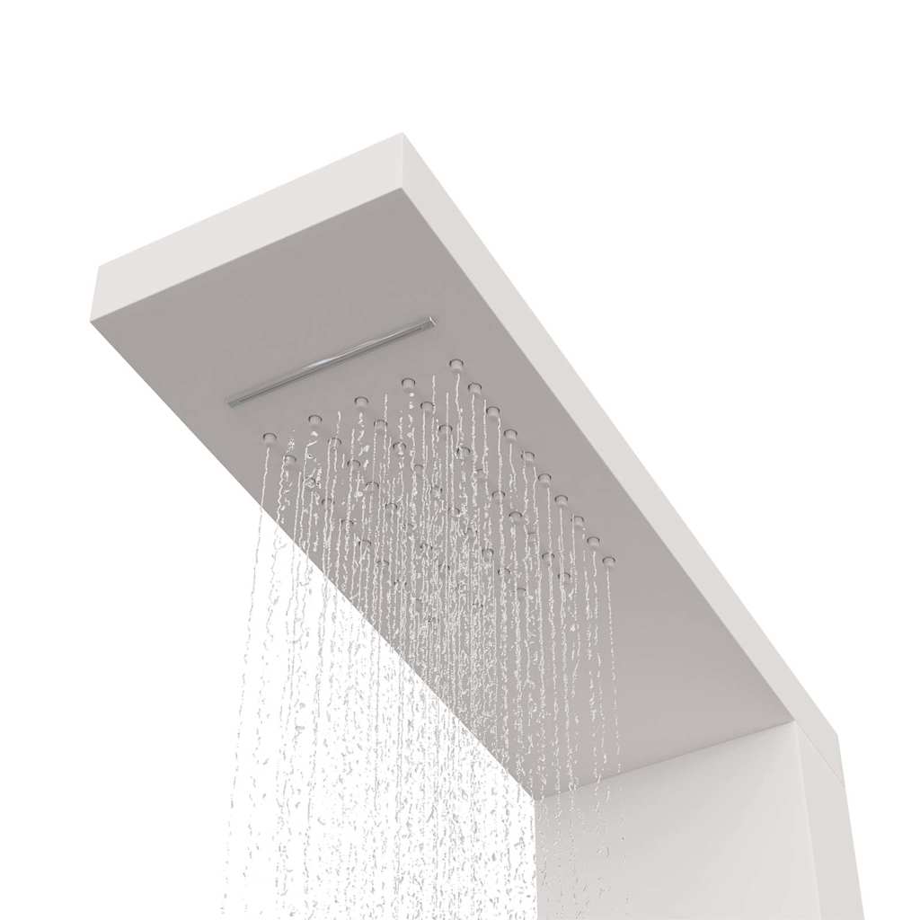 Shower Panel System Aluminium White