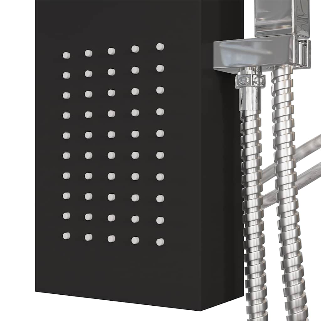 Shower Panel System Aluminium Black