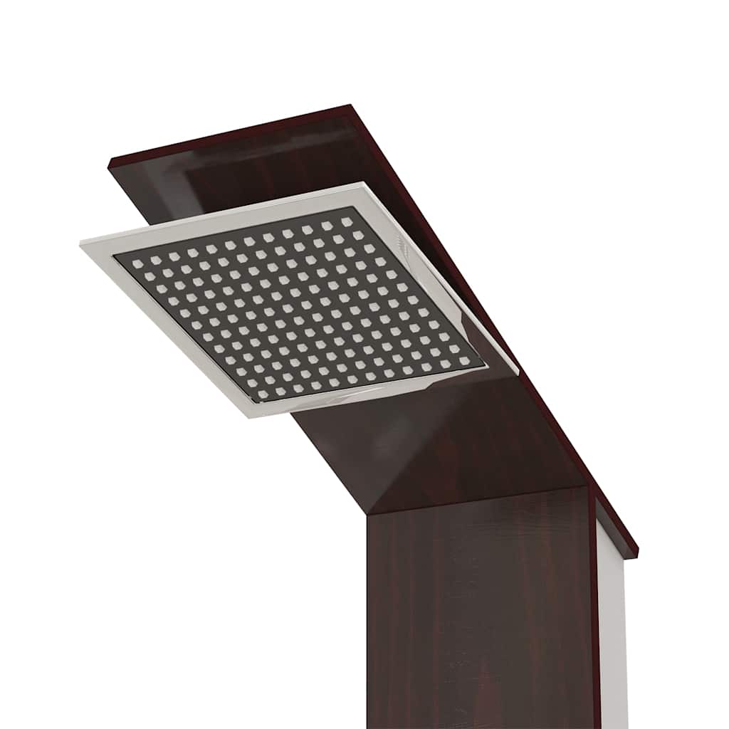 151417 vidaXL Shower Panel System Glass Brown