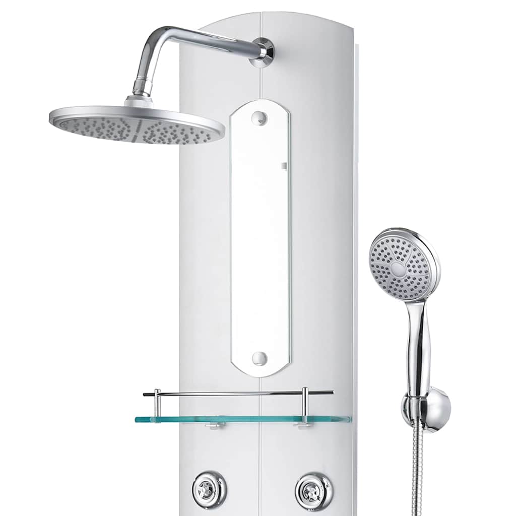 151421 vidaXL Shower Panel Unit 25x43x110 cm Silver