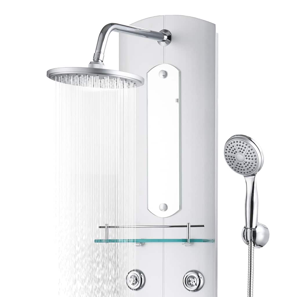 151421 vidaXL Shower Panel Unit 25x43x110 cm Silver