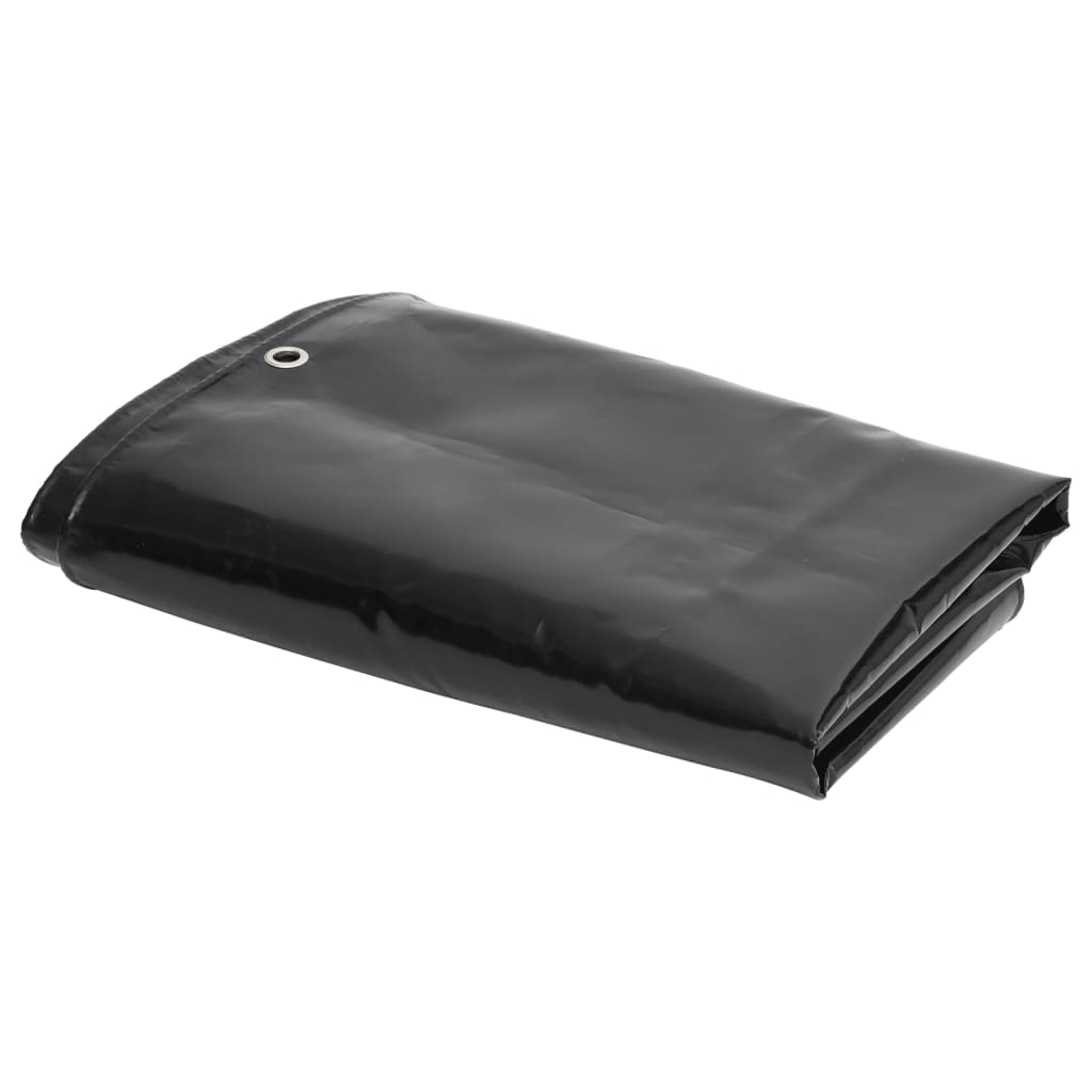 vidaXL Tarpaulin 650 g/m² 2x3 m Black