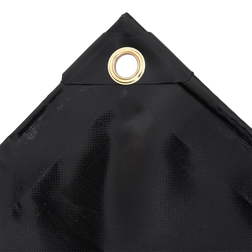 vidaXL Tarpaulin 650 g/m² 2x3 m Black