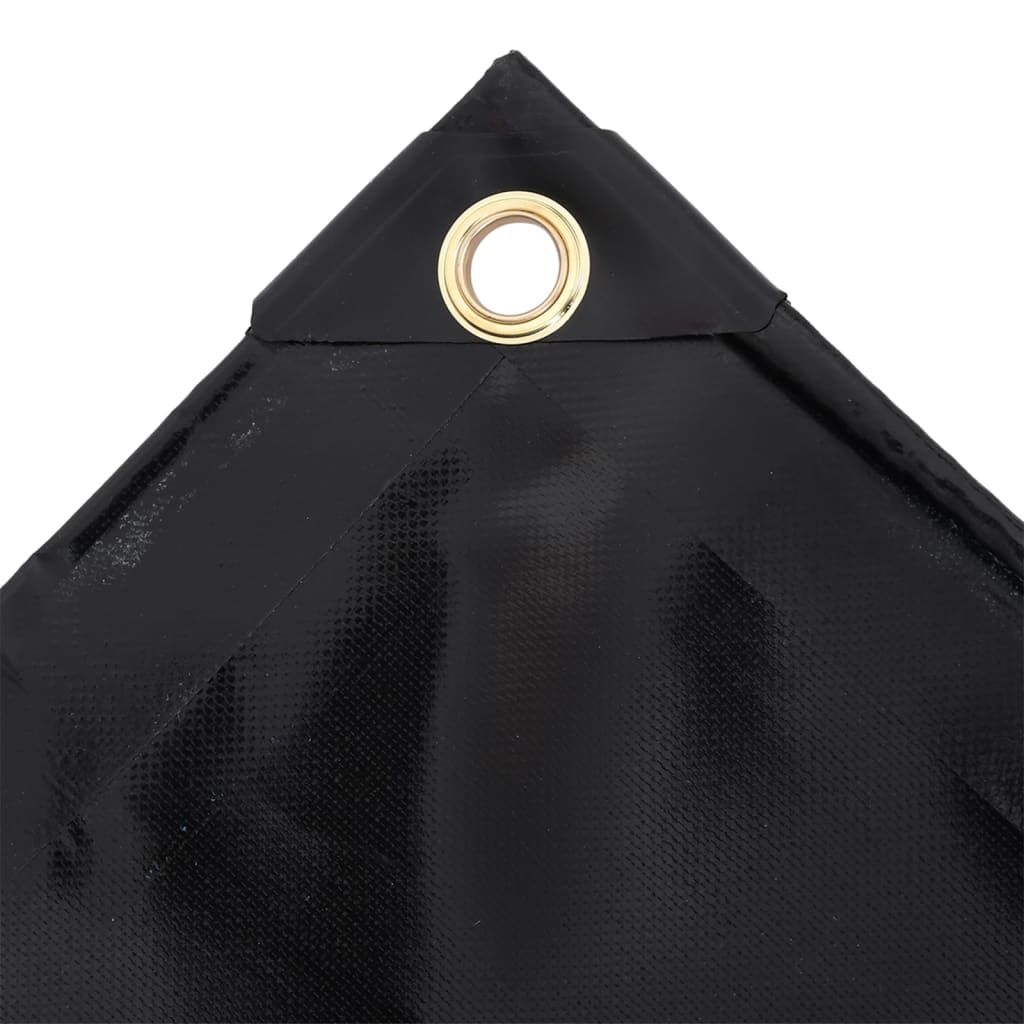 vidaXL Tarpaulin 650 g/m² 3x5 m Black