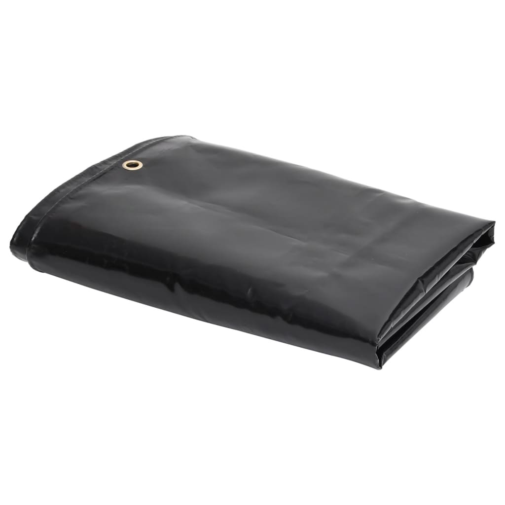 vidaXL Tarpaulin 650 g/m² 1.5x10 m Black