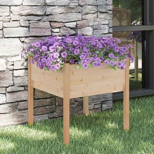 vidaXL Garden Planter 70x70x70 cm Solid Pinewood