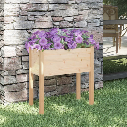 vidaXL Garden Planter 70x31x70 cm Solid Pinewood