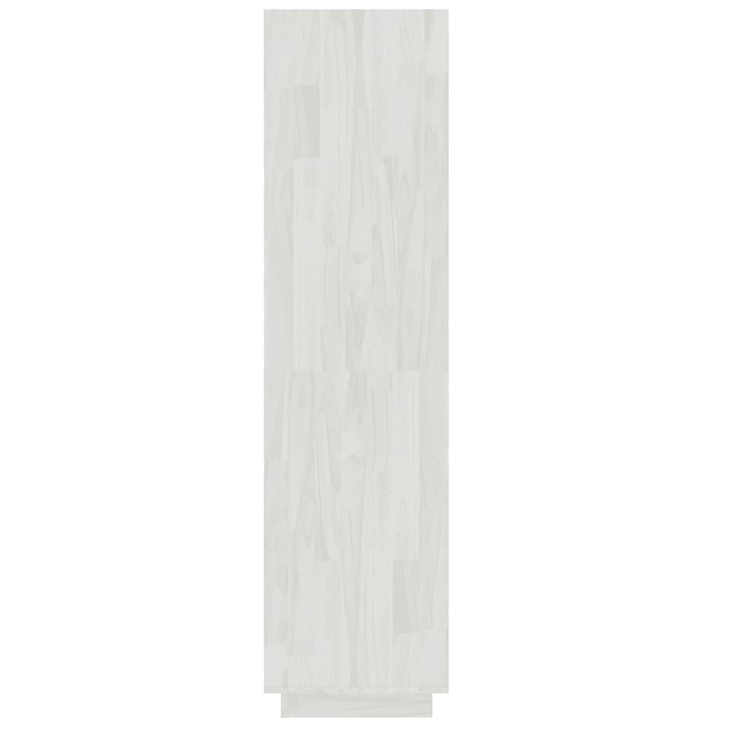 Book Cabinet/Room Divider White 40x35x135 cm Solid Pinewood