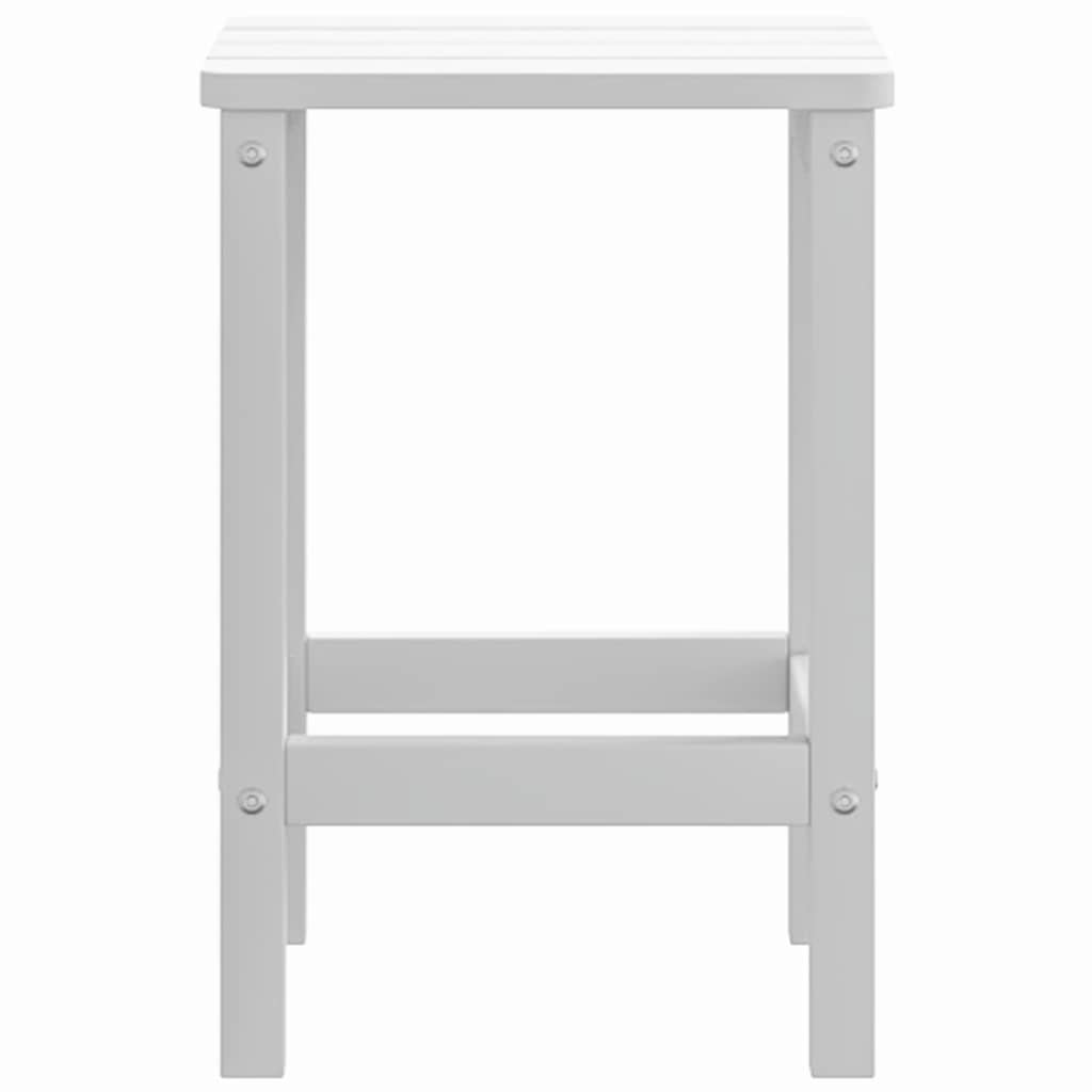 318641 vidaXL Garden Adirondack Table White 38x38x46 cm HDPE