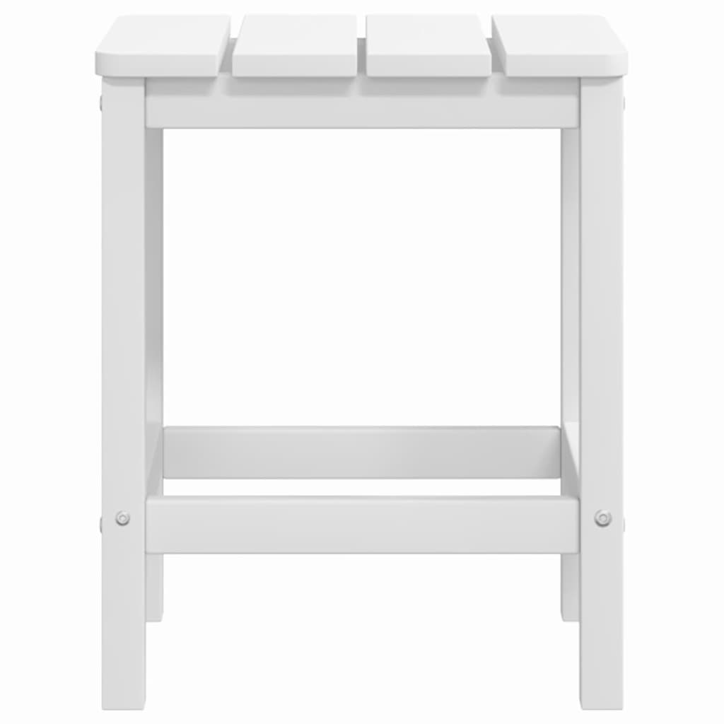 318641 vidaXL Garden Adirondack Table White 38x38x46 cm HDPE