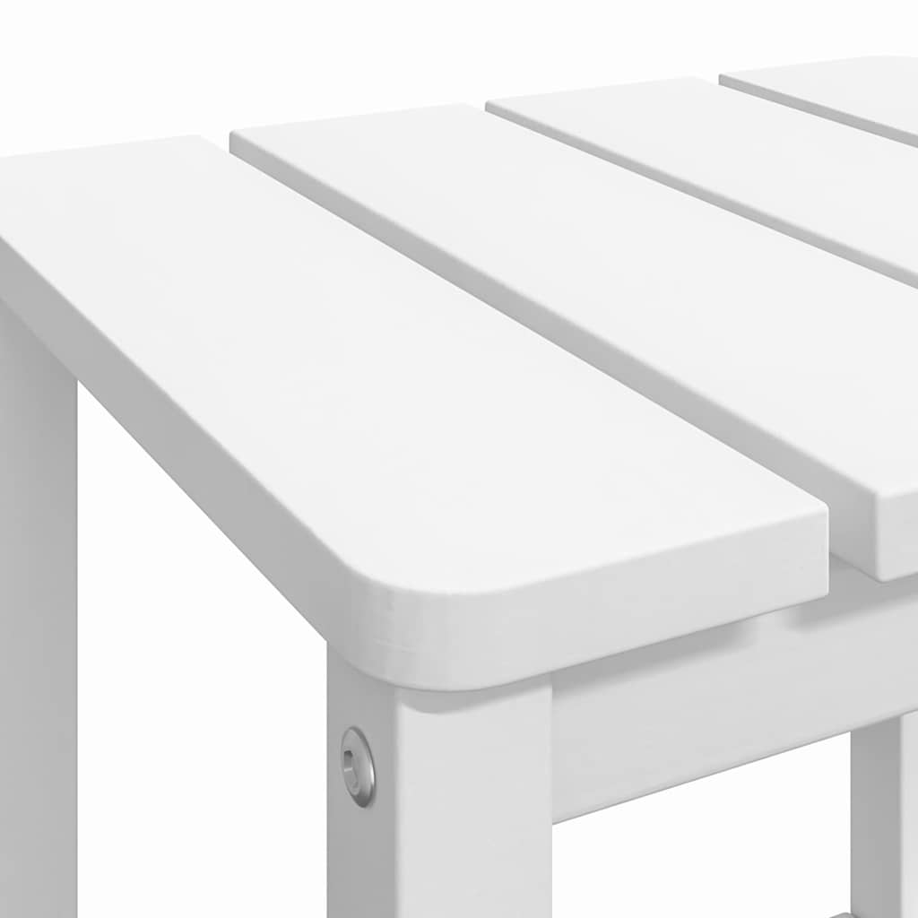 318641 vidaXL Garden Adirondack Table White 38x38x46 cm HDPE